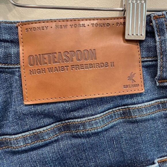 One Teaspoon High Waist Freebirds II Skinny Jeans - Size: 27 - Picture 9 of 10